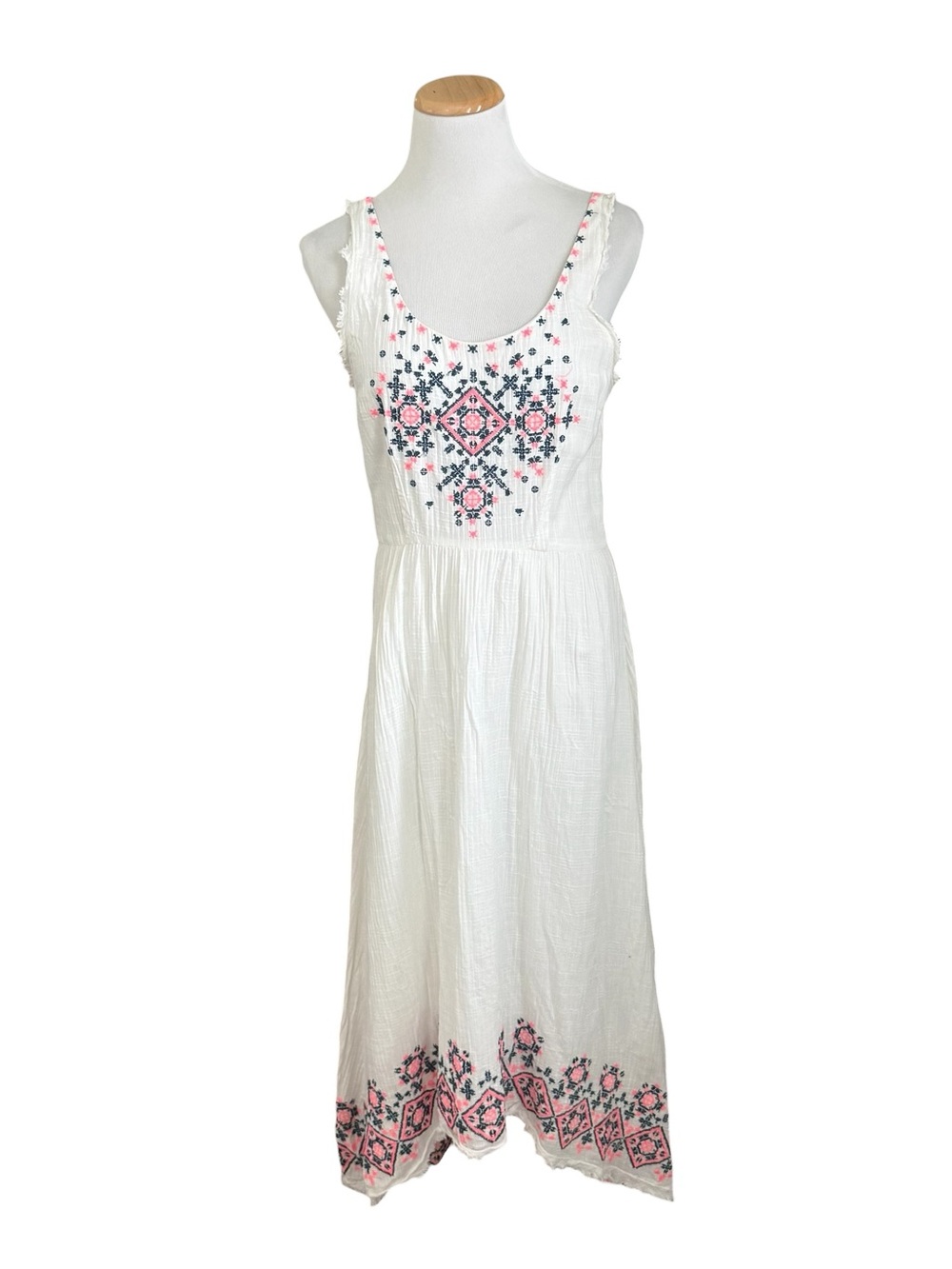 Anthropologie Holding Horses Embroidered Guaze Dress